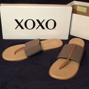 NEW XOXO Taupe Sandals